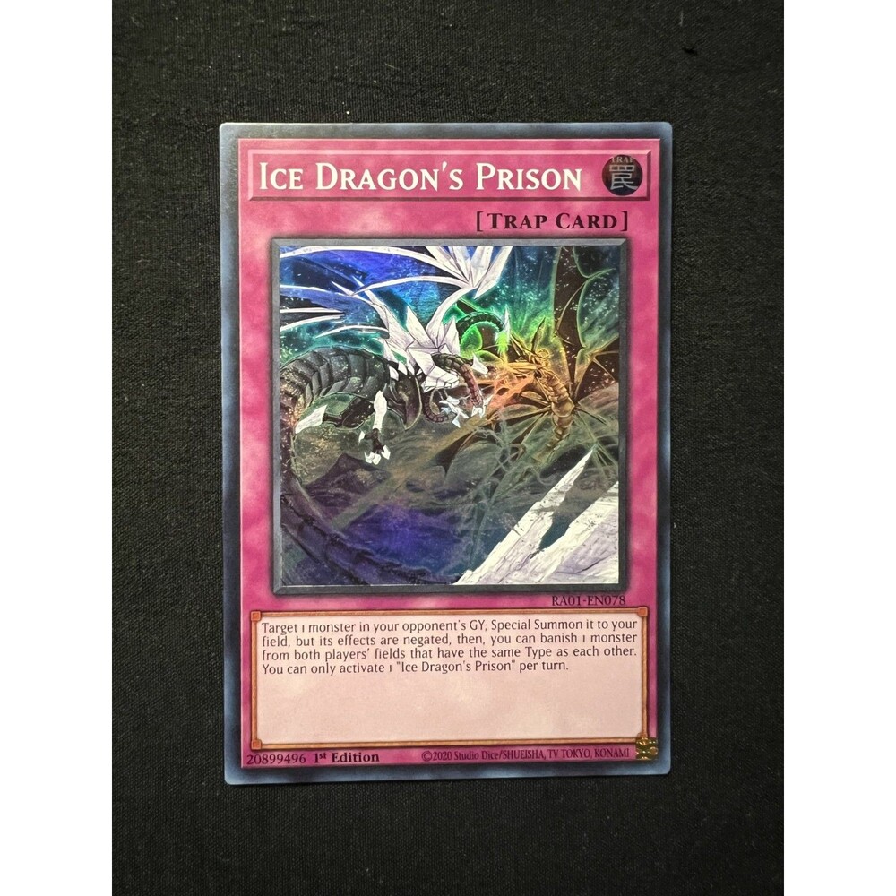 Ice Dragon’s Prison – RA01‑EN078 – 1st Edition – Super Rare – Yu‑Gi‑Oh! – MP